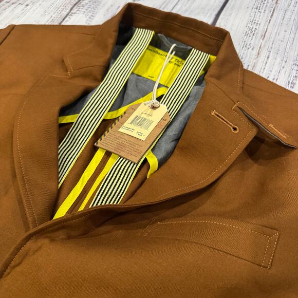 Descendant of Thieves Other - Descendant of Thieves Brown Wool Blend Blazer L Limited 247 Gold Buttons